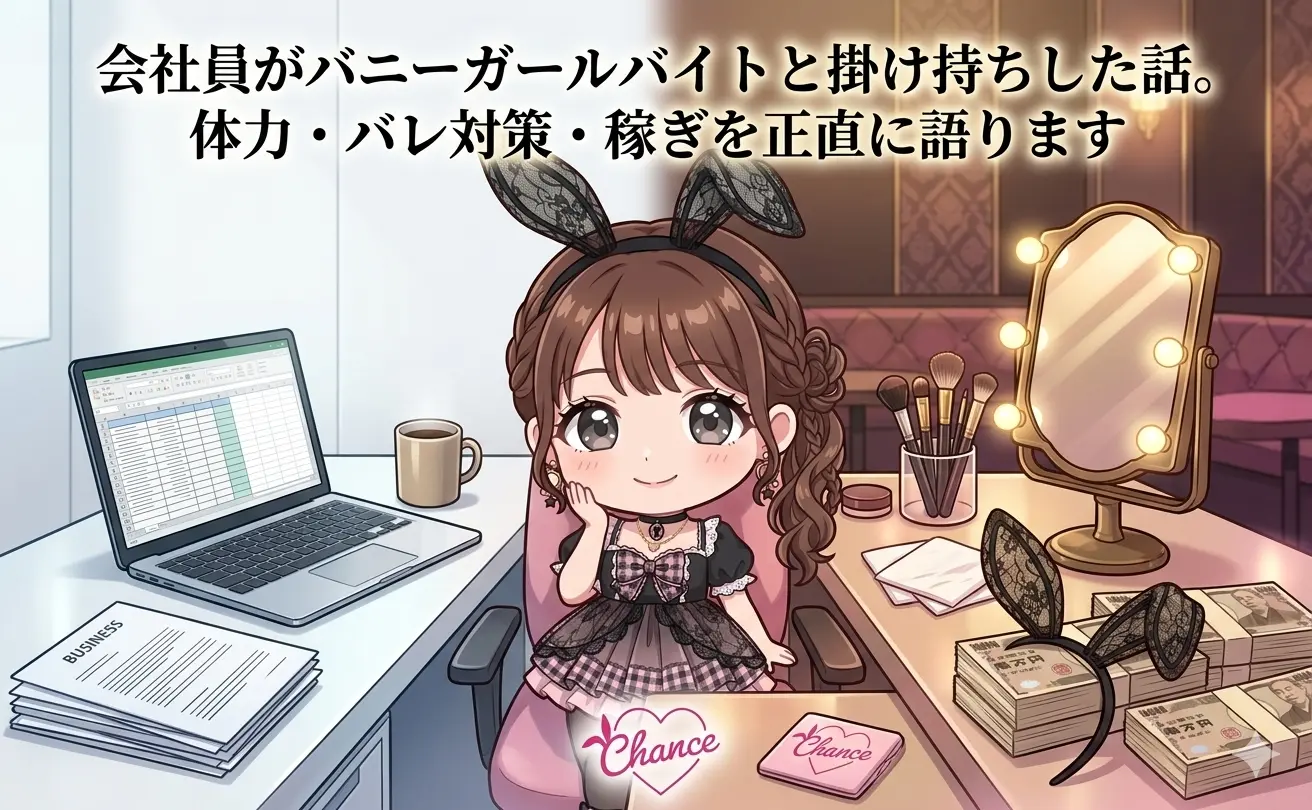 会社員がバニーガールバイトと掛け持ちした話。体力・バレ対策・稼ぎを正直に語ります