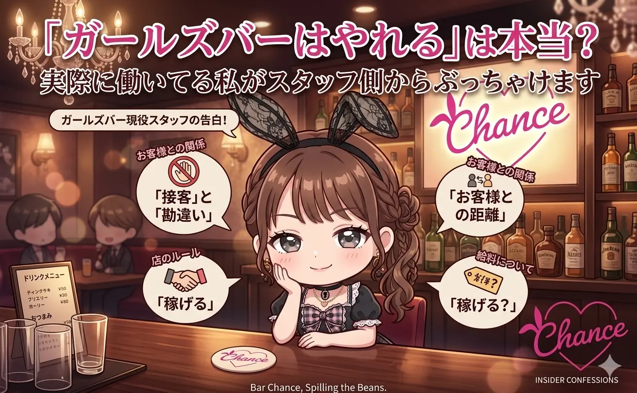 「ガールズバーはやれる」は本当？スタッフ側からぶっちゃけます！