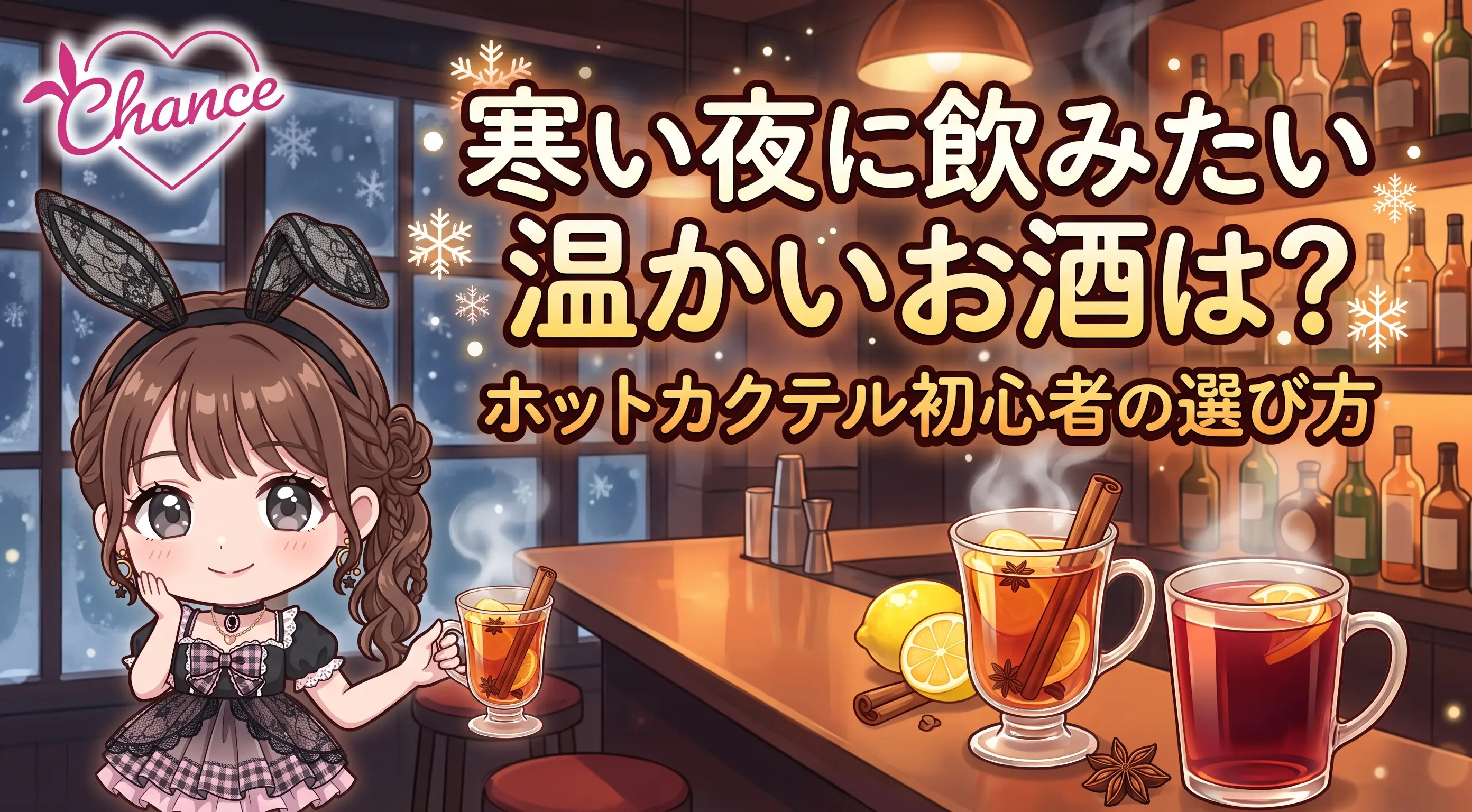 寒い夜に飲みたい温かいお酒は？ホットカクテル初心者の選び方｜大阪のバニーガールズバー【BAR CHANCE】